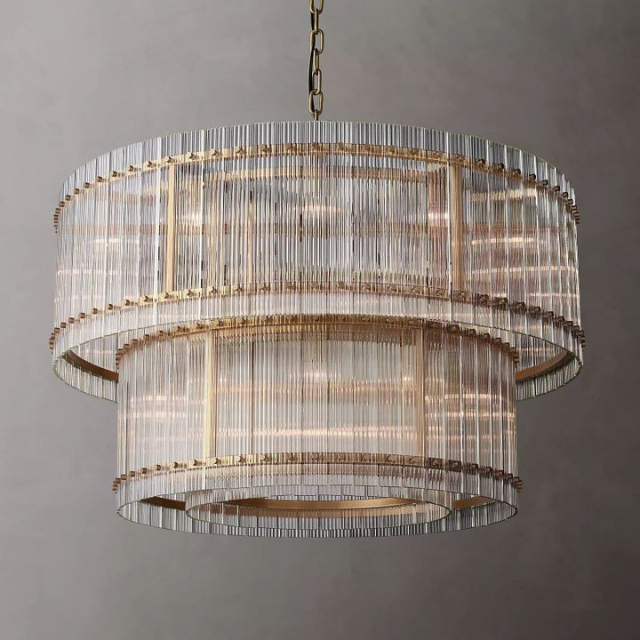 San Marco Two-tier Luxury Round Chandelier 48" - ebuylight