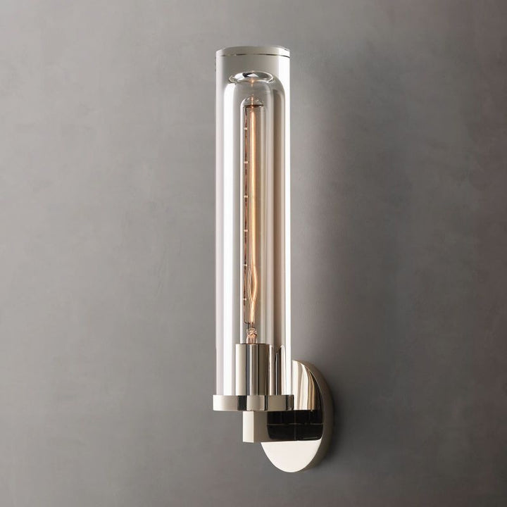 Savill Round Tube Sconce - thebelacan