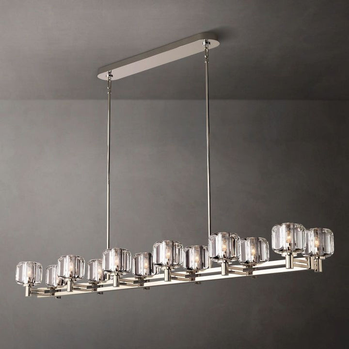 Sebendek Double Linear Chandelier 72" - thebelacan