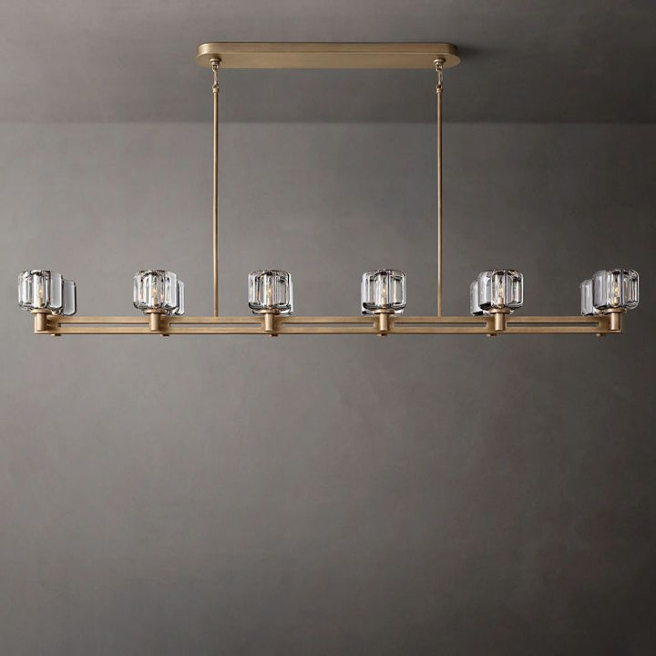 Sebendek Double Linear Chandelier 72" - thebelacan