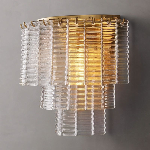 Sireni Clear Glass Wall Sconce - thebelacan