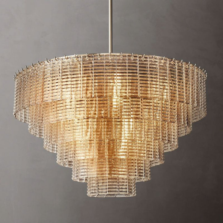 Sireni Glass Round Chandelier 41” - thebelacan