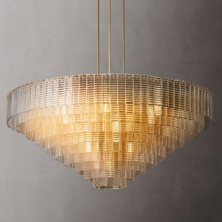 Sireni Glass Round Chandelier 65" - thebelacan