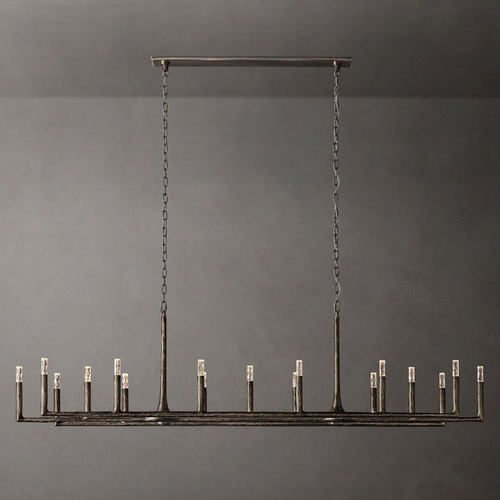 Thadeus Linear Chandelier 96” - thebelacan