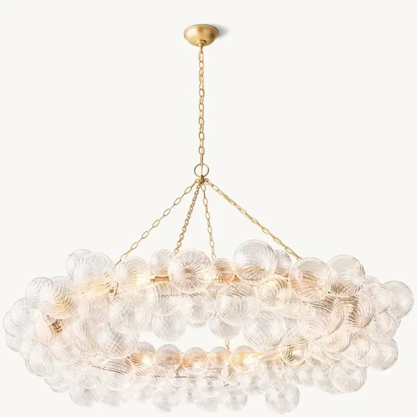 Tammy Ring Glass Ball Chandelier 63"