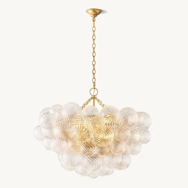 Tammy Round Glass Ball Chandelier 33"