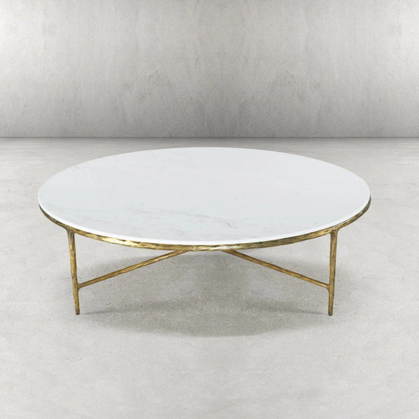 Thades Marble Round Coffee Table 55"D