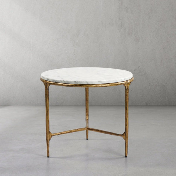 Thades Marble Round Side Table