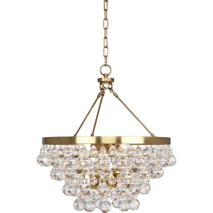 Anqeer Waterdrop Round Chandelier 21"