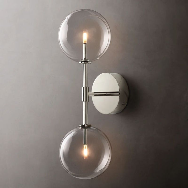 Sera Glass Globe Double Sconce