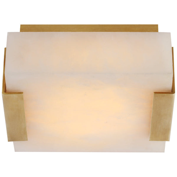 Kelly Wearstler Covet Low Clip Solitaire Flush Mount with Alabaster - ebuylight