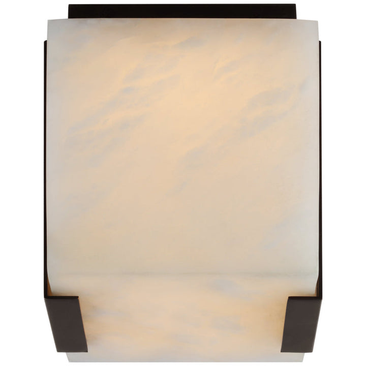 Kelly Wearstler Covet Tall Clip Solitaire Flush Mount with Alabaster - ebuylight