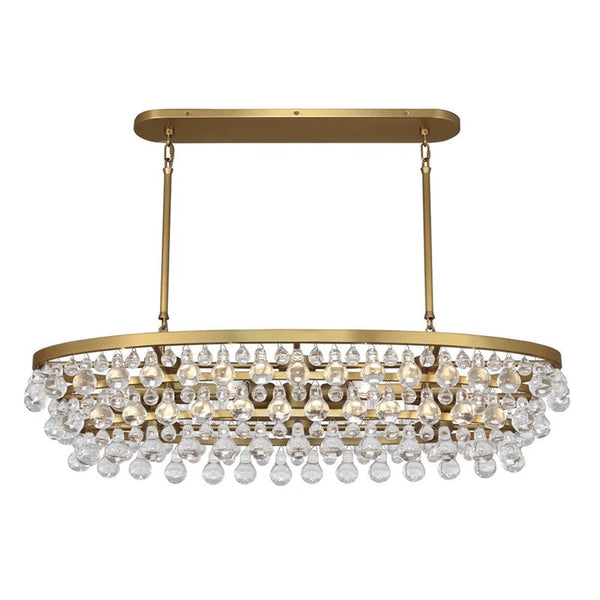 Anqeer Waterdrop Oval Chandelier 43"