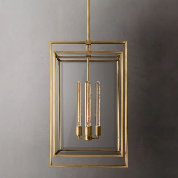 Beckman Glass Lantern Modern Pendant - ebuylight