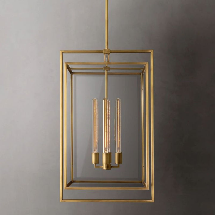 Beckman Glass Lantern Modern Pendant - ebuylight