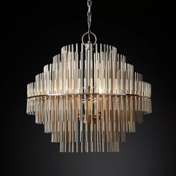 Liliam Sculpture Round Chandelier 24" - ebuylight