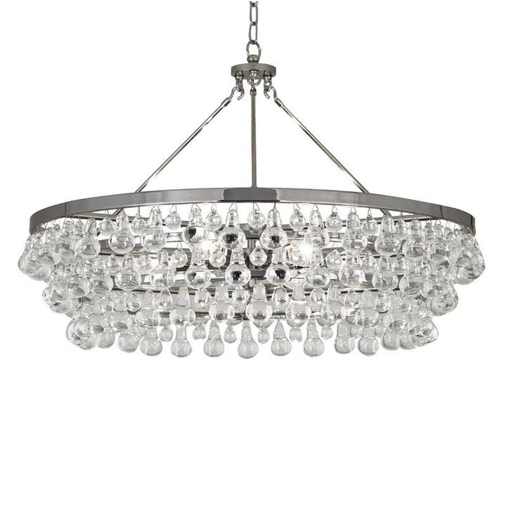 Anqeer Waterdrop Round Chandelier 35"